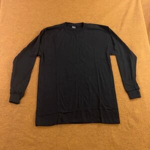 Gemrock Mens 2XL Black 100% Cotton Long Sleeve T-Shirt